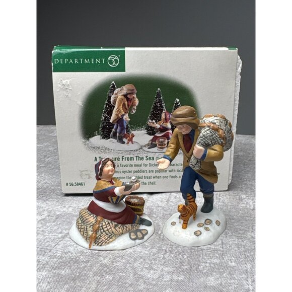 Department 56 Dickens Village A Treasure from the Sea Figurines Set of 2 - Picture 1 of 13
